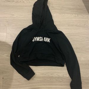 Black Gymshark Hoodie Cropped